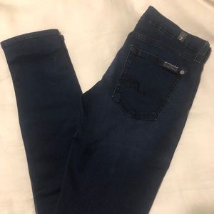 7 for all mankind skinny jeans ***PLUS one free bonus surprise item***